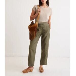 Gerard Darel Elixane Wide Leg Cargo Pants in Army Green Boho Size 12 Gently Used